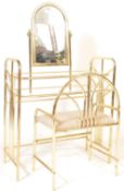 RETRO VINTAGE HOLLYWOOD REGENCY STYLE DRESSING TABLE AND CHAIR