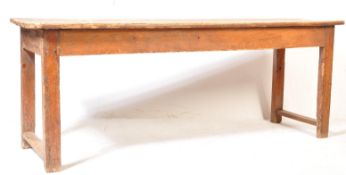 19TH CENTURY FRENCH PINE FARMHOUSE KITCHEN TABLE