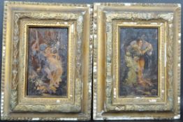 19TH CENTURY VICTORIAN OIL ON BOARD PAINTINGS