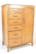 1930’S ART DECO OAK BACHELORS WARDROBE