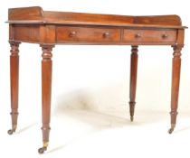 19TH CENTURY VICTORIAN MAHOGANY WRITING TABLE DESK