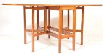 RETRO VINTAGE 20TH CENTURY TEAK DOUBLE GATELEG TABLE