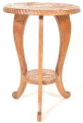 20TH CENTURY HAND CARVED PLANT STAND / SIDE TABLE
