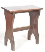 EARLY 2OTH CENTURY OAK CHURCH STOOL