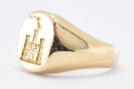 HALLMARKED 18CT GOLD SIGNET RING