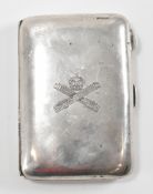 HALLMARKED SILVER BRITISH MACHINE GUN CORPS CIGARETTE CASE