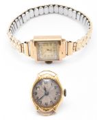 18CT & 9CT GOLD CASED WATCHES
