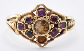 GEORGE III GOLD & RUBY RING