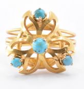 18CT GOLD HAREM RING