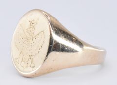 HALLMARKED 9CT GOLD SIGNET RING