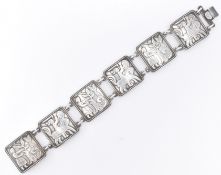 VINTAGE DAVID ANDERSEN SILVER FAIRY TALE BRACELET