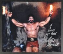 ESTATE OF DAVE PROWSE - LOU FERRIGNO - HERCULES SIGNED 8X10