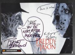 ESTATE OF DAVE PROWSE - ROBERT ENGLUND & KEN KIRZINGER SIGNED PHOTO