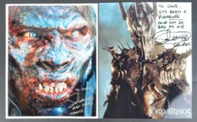 ESTATE OF DAVE PROWSE - LORD OF THE RINGS - SALA BAKER SIGNED PHOTOS