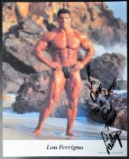 ESTATE OF DAVE PROWSE - LOU FERRIGNO - SIGNED PHOTOGRAPH