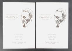 ESTATE OF DAVE PROWSE - ORDERS OF SERVICE FOR PETER CUSHING'S FUNERAL