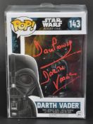 ESTATE OF DAVE PROWSE - FUNKO POP STAR WARS DARTH VADER SIGNED FIGURE
