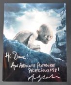 ESTATE OF DAVE PROWSE - ANDY SERKIS LORD OF THE RINGS SIGNED PHOTO