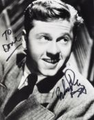 ESTATE OF DAVE PROWSE - MICKEY ROONEY (1920-2014) - SIGNED PHOTOGRAPH