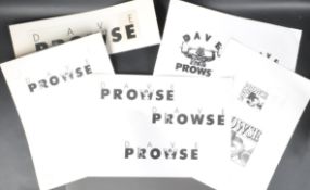 ESTATE OF DAVE PROWSE - DAVE PROWSE GYM ORIGINAL ARTWORK DESIGNS