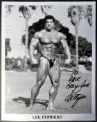 ESTATE OF DAVE PROWSE - LOU FERRIGNO SIGNED PHOTOGRAPH