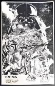 ESTATE OF DAVE PROWSE - STAR WARS - FAN ART - FX96 PRINT
