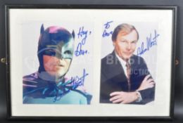 ESTATE OF DAVE PROWSE - BATMAN - ADAM WEST SIGNED PHOTOGRAPHS