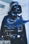 ESTATE OF DAVE PROWSE - STAR WARS - SIGNED 8X12