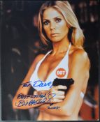 ESTATE OF DAVE PROWSE - JAMES BOND - BRITT EKLAND - SIGNED 8X10