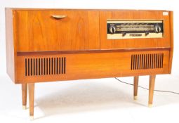 VINTAGE 20TH CENTURY TEAK WOOD VENEER RADIOGRAM