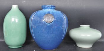 THREE CONTEMPORARY CHINESE CERAMIC VASES