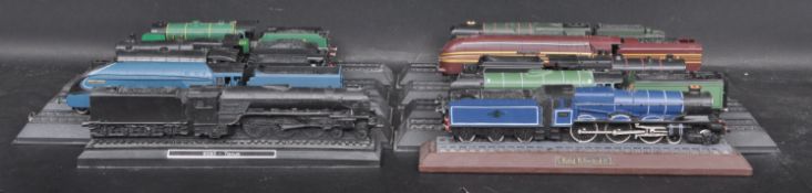 COLLECTION OF TEN COLLECTORS STEAM LOCOMOTIVE