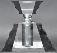 VINTAGE RETRO TWO TONE GLASS PERFUME BOTTLE