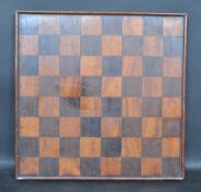 19TH CENTURY ROSEWOOD AND MAHOGANY CHESSBOARD