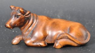 HARDWOOD JAPANESE ORIENTAL NETSUKE FIGURINE