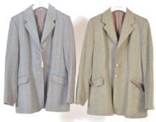 TWO VINTAGE 20TH CENTURY LADIES WOOL HACKING JACKETS