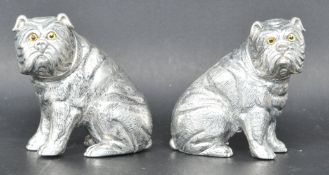 PAIR OF DOG CONDIMENTS