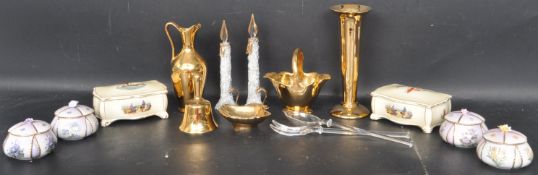 COLLECTION OF 20TH CENTURY CERAMIC PORCELAIN CABINET WARE