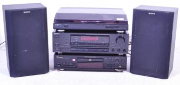 RETRO VINTAGE 20TH CENTURY HI FI STACKING SYSTEM