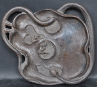 20TH CENTURY AFRICAN HARDWOOD TRIBAL HARDWOOD DISH