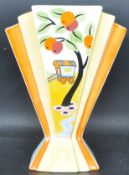 ART DECO STYLE CLARICE CLIFF CARAVAN SUNRAY VASE