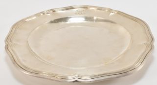19TH CENTURY FRENCH SILVER PLATTER