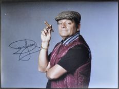 ONLY FOOLS & HORSES - HEROES & VILLAINS - SIR DAVID JASON SIGNED 16X12