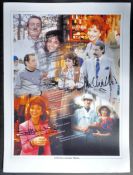 ONLY FOOLS & HORSES - BOYCIE & MARLENE SIGNED MONTAGE 16X12