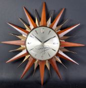 ONLY FOOLS & HORSES - TROTTER FLAT STARBURST CLOCK SIGNED DAVID JASON