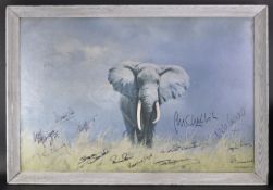 ONLY FOOLS & HORSES - DAVID SHEPHERD - MULTI-SIGNED ORIGINAL PRINT