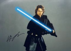 STAR WARS - HAYDEN CHRISTENSEN - ANAKIN SKYWALKER - SIGNED 16X12