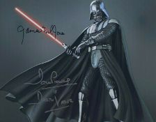STAR WARS - DARTH VADER - PROWSE & EARL JONES SIGNED 8X10
