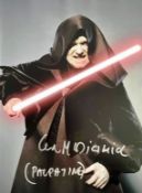 STAR WARS - IAN MCDIARMID - SIGNED 16X12