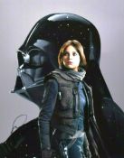 STAR WARS - ROGUE ONE - FELICITY JONES SIGNED 11X14